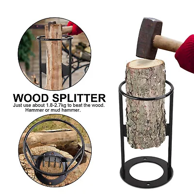 Log Splitter Heavy Duty Wood Splitter Cast-Iron Manual Splitter Divider Firewood • £13.19