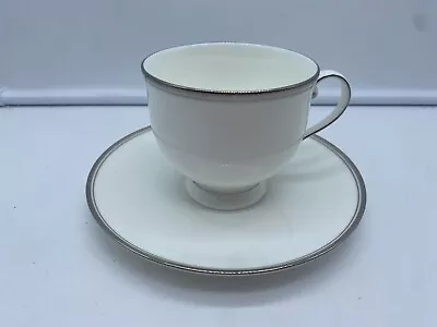 MIKASA BONE CHINA GOTHIC PLATINUM CUP And SAUCER NEW WITH TAGS      E7 • $9.95