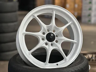 New 16 Inch 4x100 4 Pcs Mugen AOW MUGEN MF8 Design Wheel WHITE Honda Fit Civic • $1093