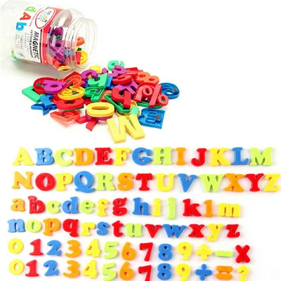 £10.59 • Buy 78PCS Learning Toy Gift Fridge Magnetic Alphabet Letters Magnets Xmas Numbers UK