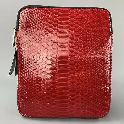 ELISABETH WEINSTOCK Nottingham Red Snake Skin IPad Case  • $489