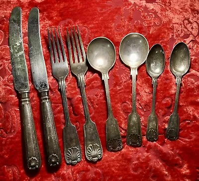 8 Vintage King Worcester Silver Co England EPNS A1 Flatware • $275.50