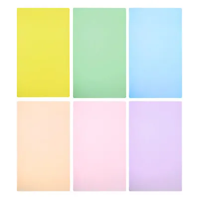 6pcs A4 Size Correction Lighting Gel Filter Film Sheet Colored Overlay 6 Colors • £11.39