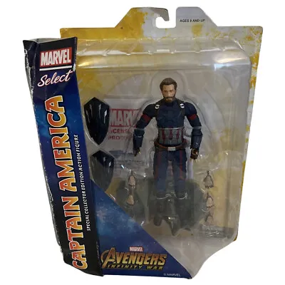 Marvel Select Infinity War MCU Captain America Collectors Figure NEW • £25.49