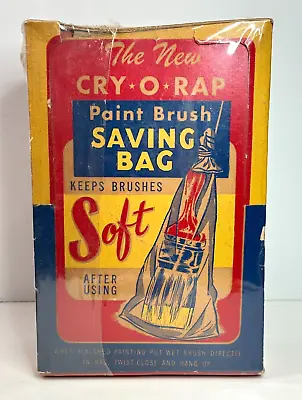Vintage Paint Brush Saving Bags Nos Display Box Paint And Varnish Collectible • $48