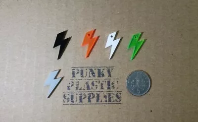 10x Tiny Bolt Thunder Acrylic Charms/pendants/jewellery Making/craft's/laser Cut • £2