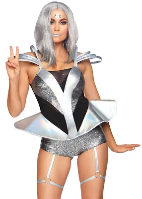 £64.99 • Buy Womens Leg Avenue Silver Space Cadet Costume
