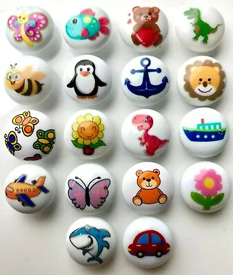 Children's Buttons Baby Buttons 15mm Many Bright Designs Pack Of 6 • £2.49