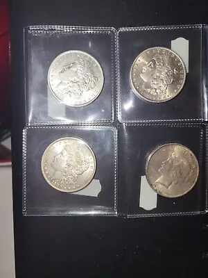 Lot Of 4 Silver Dollars - Good Luster! • $5