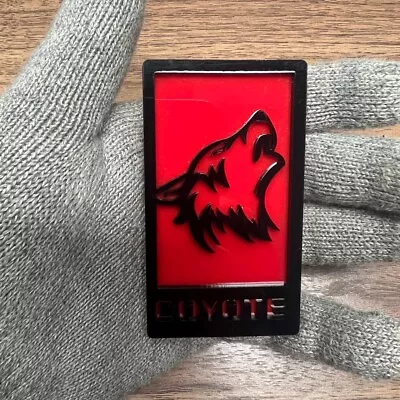 Coyote Badge Emblem Fits Mustang Grill / Red Trunk Angry Agressive Racing • $29.99