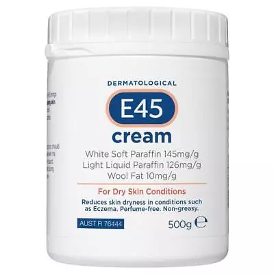 * E45 Dermatological Cream 500g  • $21.79