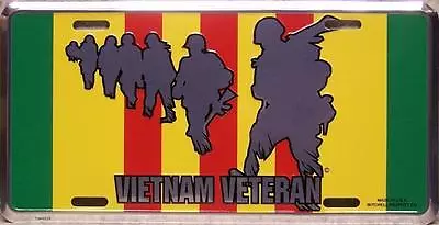 Aluminum Military License Plate Vietnam Veteran NEW Made In The USA • $17.50