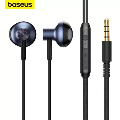 Baseus Wired Earphones 6D Stereo Bass Headphone 3.5mm Headset For Xiaomi Samsung • $12.59