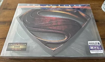 Man Of Steel 3D Limited Collectors Edition Blu-ray/DVD-NEW (Sealed) • $65