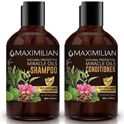 MAXIMILIAN All Natural Shampoo Deep Cleansing Natural Shampoo And Conditionerset • $17.99