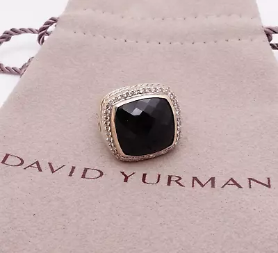 David Yurman Albion Sterling Silver Black Onyx Ring Size 7 • $595