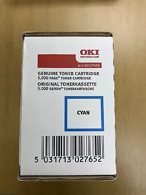 Cyan Original OKI Toner Cartridge C5250 C5450 C5510 C5540 P/n 42127456 • £10