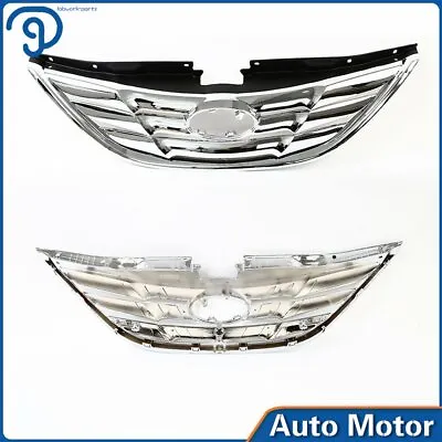 For Hyundai Sonata Sedan 2011 2012 2013 US Grille Assembly Front Grill Chrome • $29.33