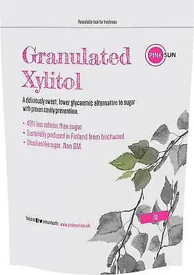 Xylitol 1kg 1000g Natural Sugar Free Sweetener Replacement From Finland Birch • £12.95