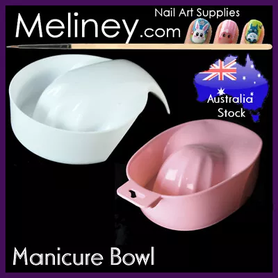 Manicure Bowl W/Handle Hand Spa Tool Tray Container Holder Cleaner Washer Cup • $11.62