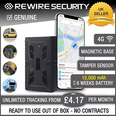 £59.99 • Buy Magnetic GPS Tracker Long Battery Life Car Van Trailer Vehicle Spy Hidden APP UK