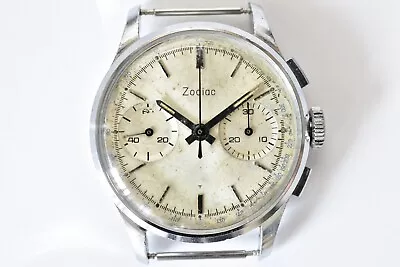 Recently Serviced! Triple Signed Vintage Zodiac Chronograph W Landeron 248 • $850