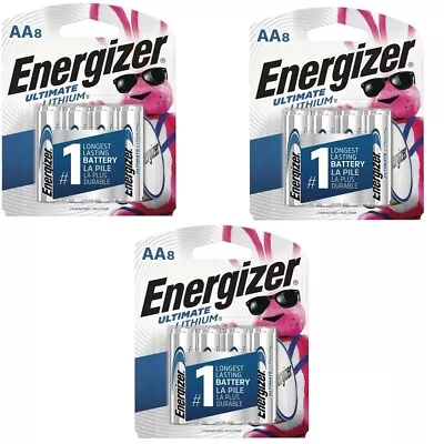 Energizer Ultimate Lithium AA Batteries 24 Count FACTORY SEALED • $44.99