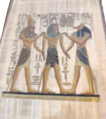 Home Wall Decor Egyptian Hieroglyphics Papyrus Painting Art Poster Unframed • £16.15