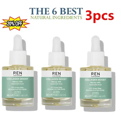 £7.19 • Buy 3X REN Advanced Collagen Boost Anti Aging Serum, Reduces Wrinkles Face Serum