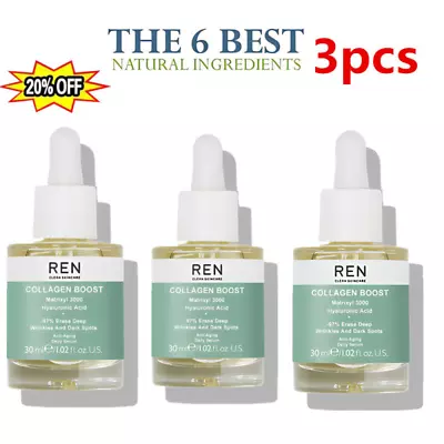 £7.19 • Buy 3X REN Advanced Collagen Boost Anti Aging Serum, Reduces Wrinkles Face Serum