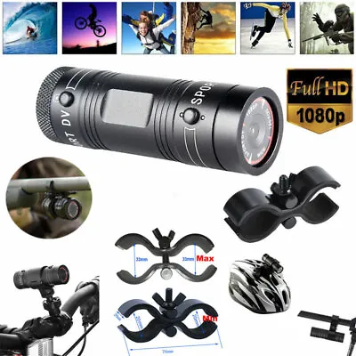 $37.61 • Buy HD 1080P Bike Sports DV Action Camera Cam Camcorder F9 For Gun Rifle Hunting