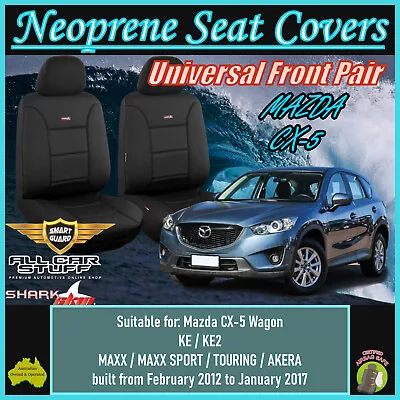 SharkSkin Front Seat Covers Suitable For Mazda CX-5 (CX5) KE: 02/2012 To 01/2017 • $168.98