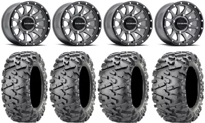 Raceline Trophy 14  Grey Wheels 26  BigHorn 2.0 Tires Textron Wildcat XX • $1322.66