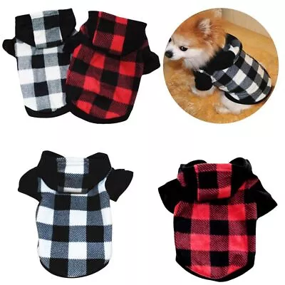 Apparel Jumper Pet Fleece Hoodie Warmer Tops Cat Dog Clothes Pet Costume • $16.38