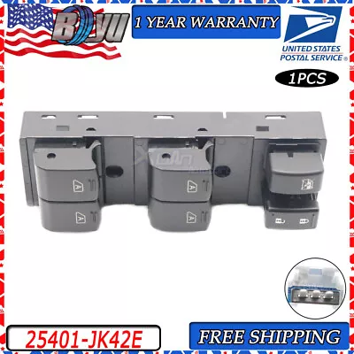 1PCS 2007-2008 Q40 25401-JK42E Front Side Master Window Switch For Infiniti G35  • $40.40