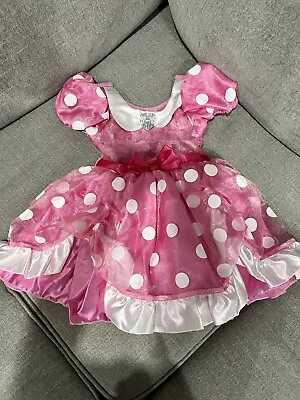 Pink Minnie Mouse Girl Halloween Costume & Accessories (Ears Shoes Gloves) 2T • $35