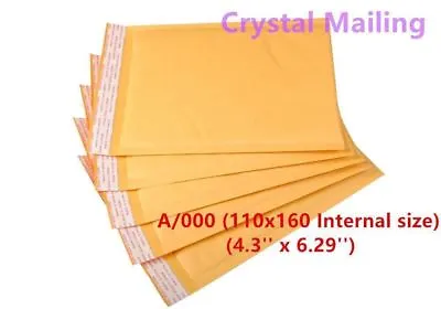 100 A/000 A000 Small Padded Bubble Lined Postal Envelopes MAIL 110 X 160mm 4U • £9.99