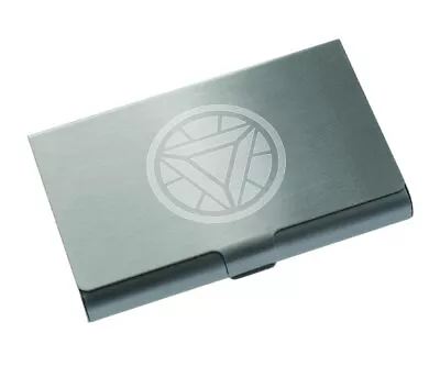 Marvel Ironman Minimalist Stainless Steel Business Men Credit Card Holder Wallet • $10.99