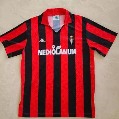 Soccer Jersey Shirt VAN BASTEN #9 AC Milan 1998 1989 1990 HOME XL Maglia Calcio • $520.60