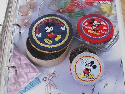 Disney Cross Stitch Chart #169 Vintage Designs Mickey Mouse X 3 • £1