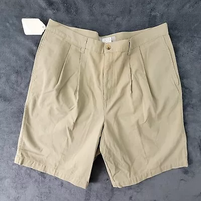 Vtg 1990s Z. Cavaricci Mens Chino Shorts 38 X 10 Khaki • $27.99