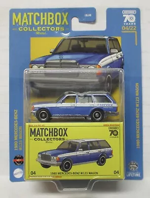 2023 Matchbox Collectors 1980 Mercedes Benz W123 Blue Wagon 70 Years   • $9.59