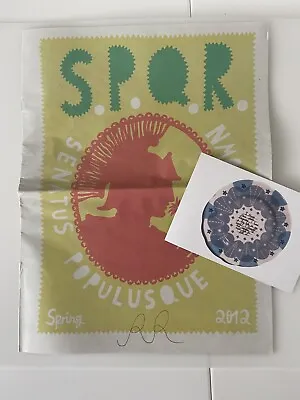 £40 • Buy Rob Ryan Special Edition Artist Signed SPQR Newspaper And Postcard
