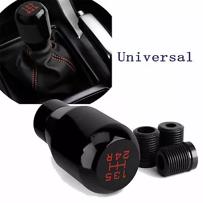 Black 5 Speed Car Gear Shift Knob Manual Fit For MT Racing JDM Shifter Universal • $13.99
