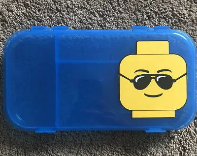 £2.47 • Buy Lego Minifigure Storage Case- Blue With Character Head
