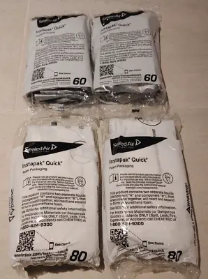 Lot Of 4 Sealed Air Instapak Quick Foam Packaging - 2x #80 & 2x #60 • $19.99