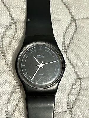 Swatch Black Magic 1988 Standard Ladies 25mm • $19