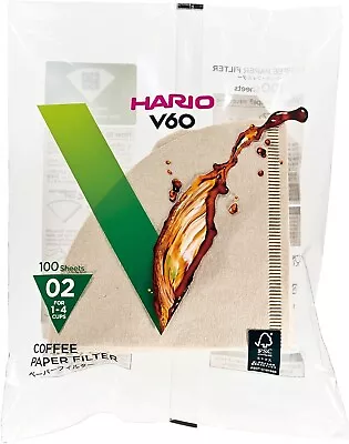 Hario V60 Paper Coffee Filters Single Use Pour Over Cone Filters Size 02 Natura • $16.49