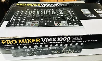 Behringer VMX1000USB 7 Channel Rack Mount DJ Pro Mixer • £50