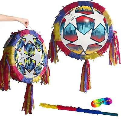 £16.75 • Buy Colourful Football Piñata Birthday Party Game Theme Supplies Ball Cup Premier UK